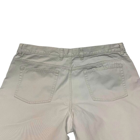 Eddie Bauer Oatmeal Beige Cotton Bootcut Jean‎ Styled Pants - Picture 6 of 9